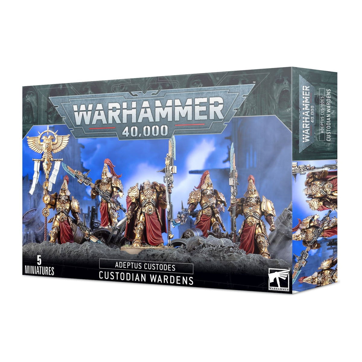 Caixa de miniaturas Warhammer 40.000: Adeptus Custodes Custodian Wardens