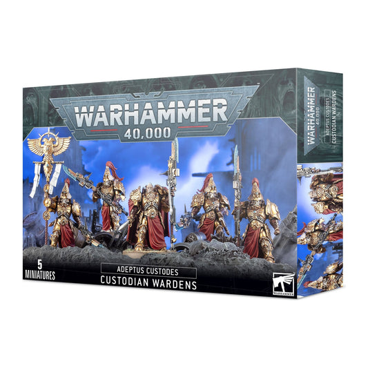 Caixa de miniaturas Warhammer 40.000: Adeptus Custodes Custodian Wardens