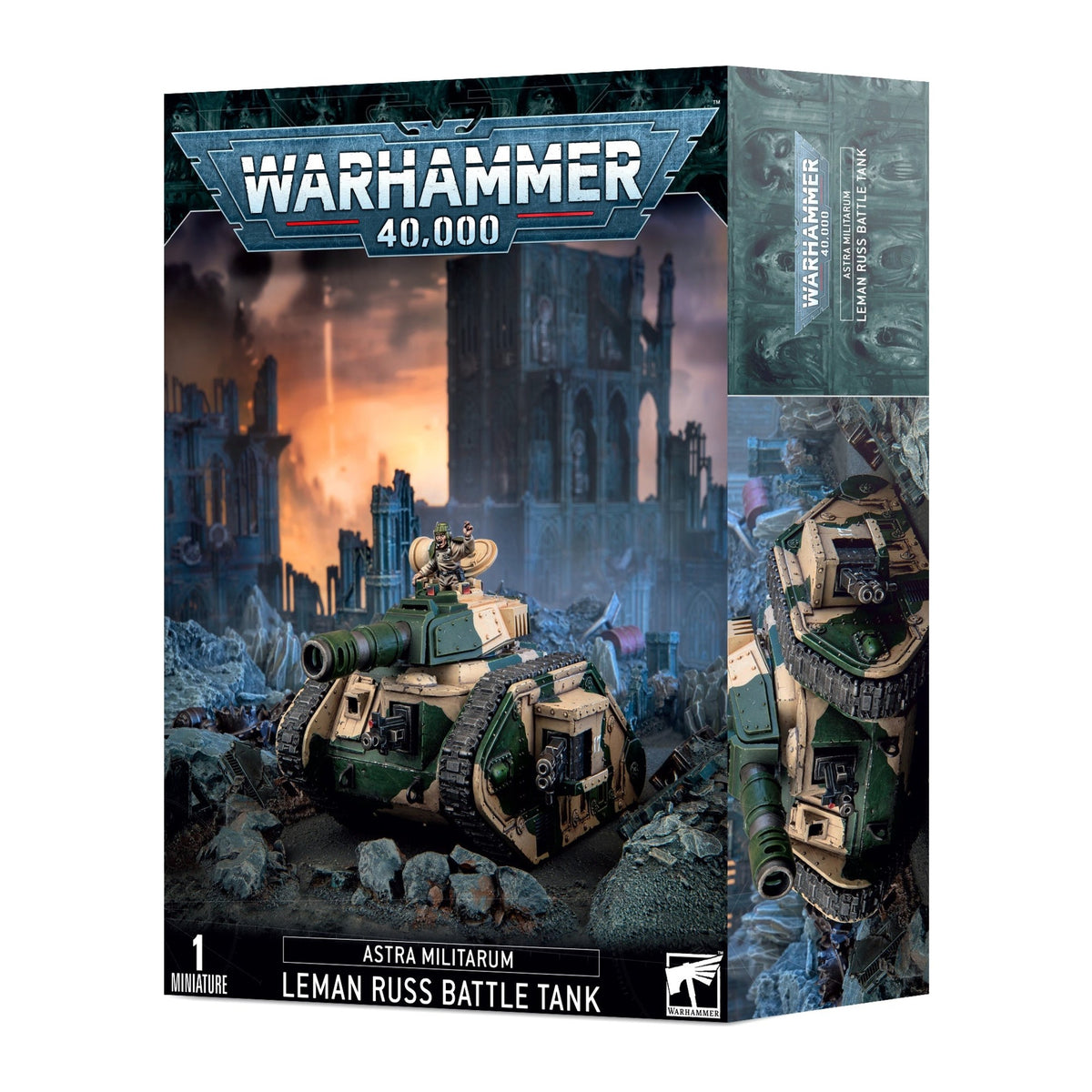 Caixa de miniaturas Warhammer 40.000: Astra Militarum Leman Russ Battle Tank