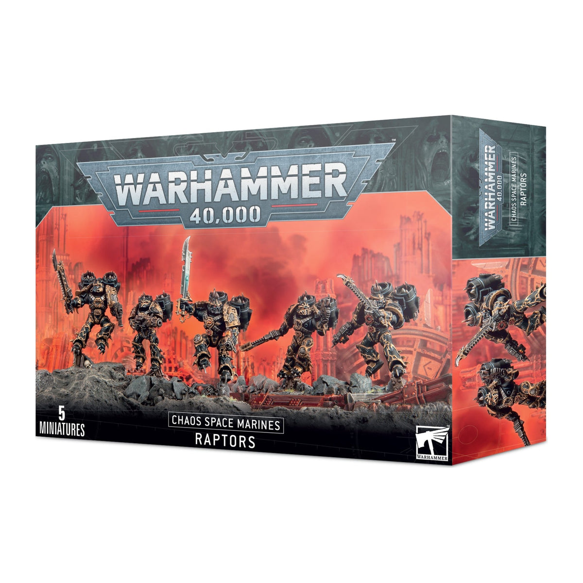Caixa de miniaturas Warhammer 40.000: Chaos Space Marines Raptors