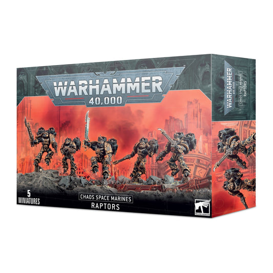 Caixa de miniaturas Warhammer 40.000: Chaos Space Marines Raptors