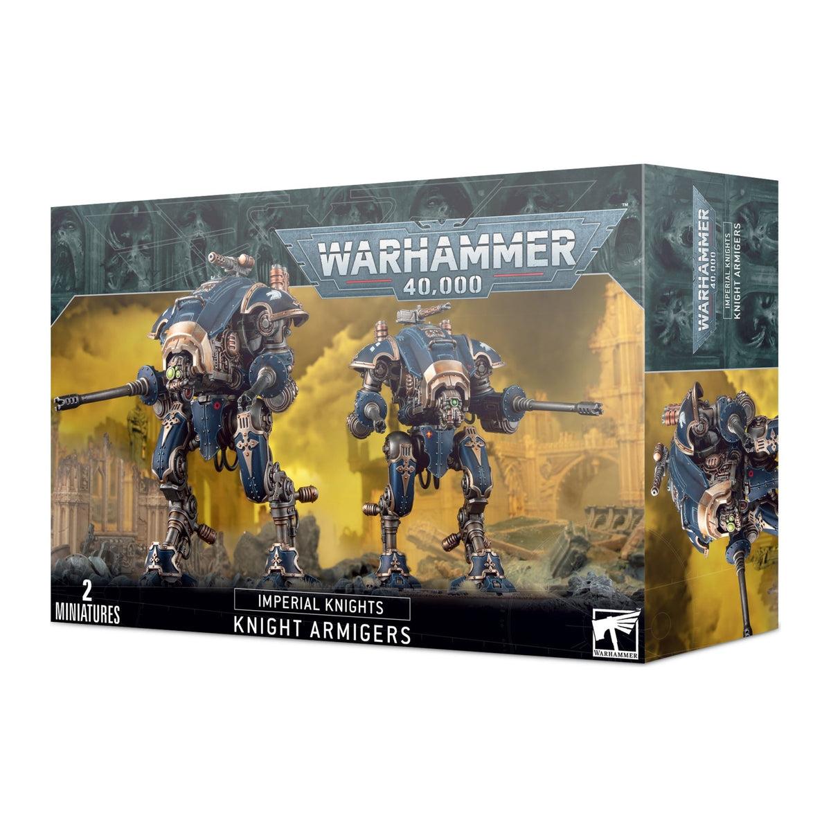 Caixa de miniaturas Warhammer 40.000: Imperial Knights Knight Armigers