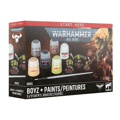 Caixa Warhammer 40.000: Orks Boyz + Paints Set