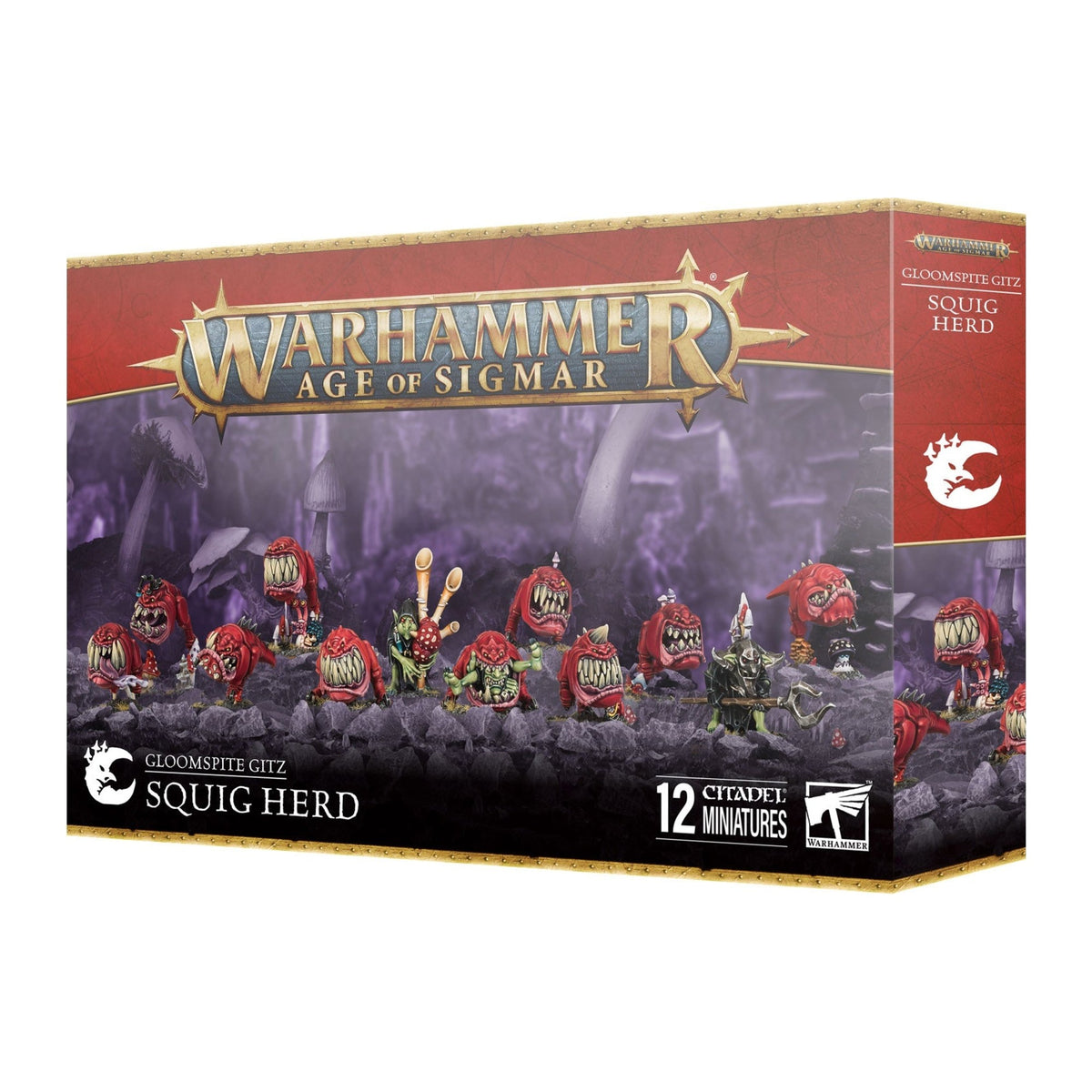 Caixa de miniaturas Warhammer Age of Sigmar: Gloomspite Gitz Squig Herd
