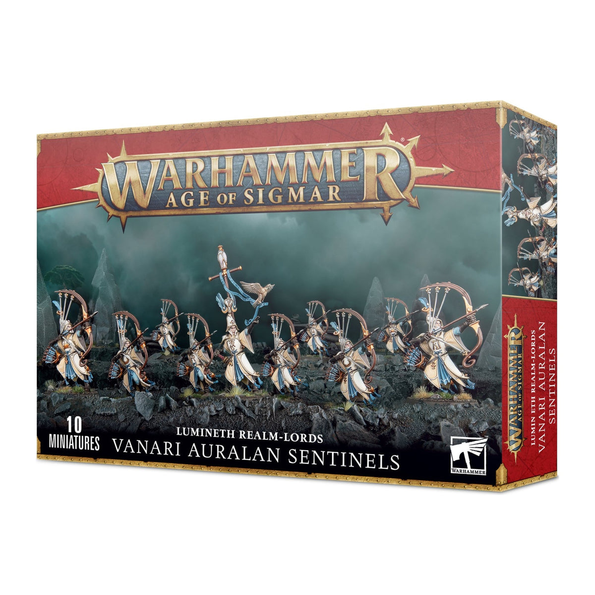 Caixa de miniaturas Warhammer Age of Sigmar: Lumineth Vanari Auralan Sentinels