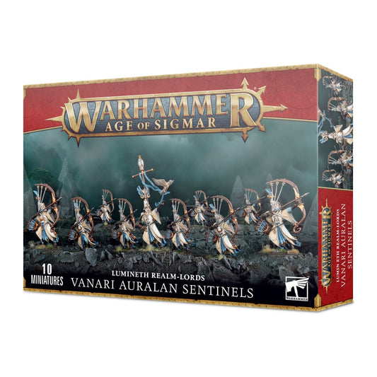 Caixa de miniaturas Warhammer Age of Sigmar: Lumineth Vanari Auralan Sentinels