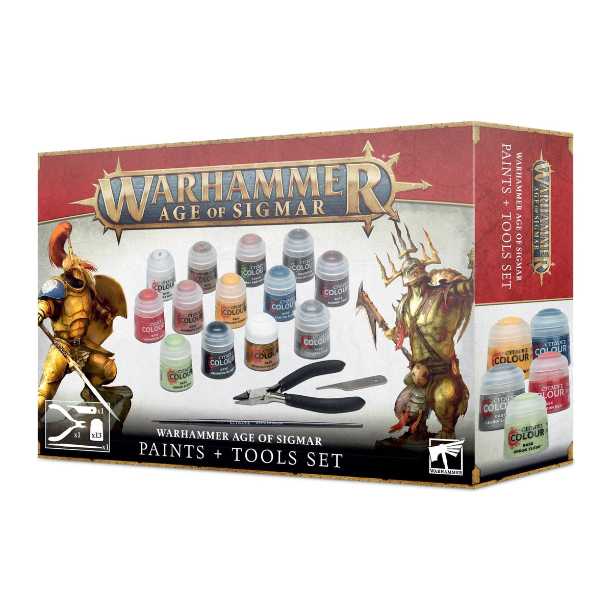 Warhammer Age of Sigmar: Paints + Tools Set