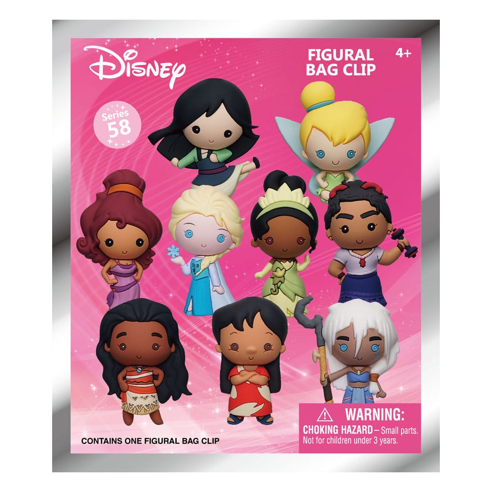 Disney Girls Power 3D PVC Bag Clips Posters Series 57