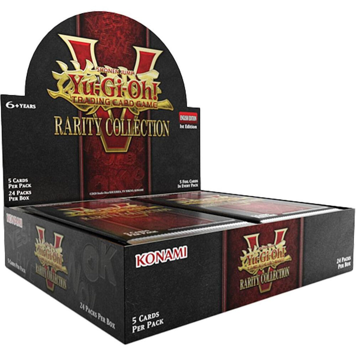 Yu-Gi-Oh! Rarity Collection V Booster Display em inglês, caixa de 24 boosters